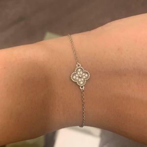 Van Cleef & Arpels Sweet Alhambra Diamond White Gold Bracelet